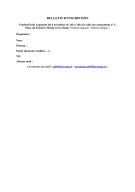 Bulletin d‘inscription