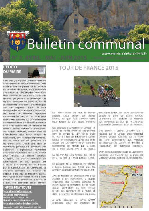 Téléchargez le bulletin