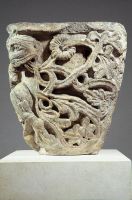 Ancien haut de colonne du réfectoire de Ste-Enimie