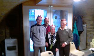 Charles, André, Paulette et Georges