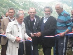 Inauguration par le maire de Ste-Enimie et le sénateur de la Lozère